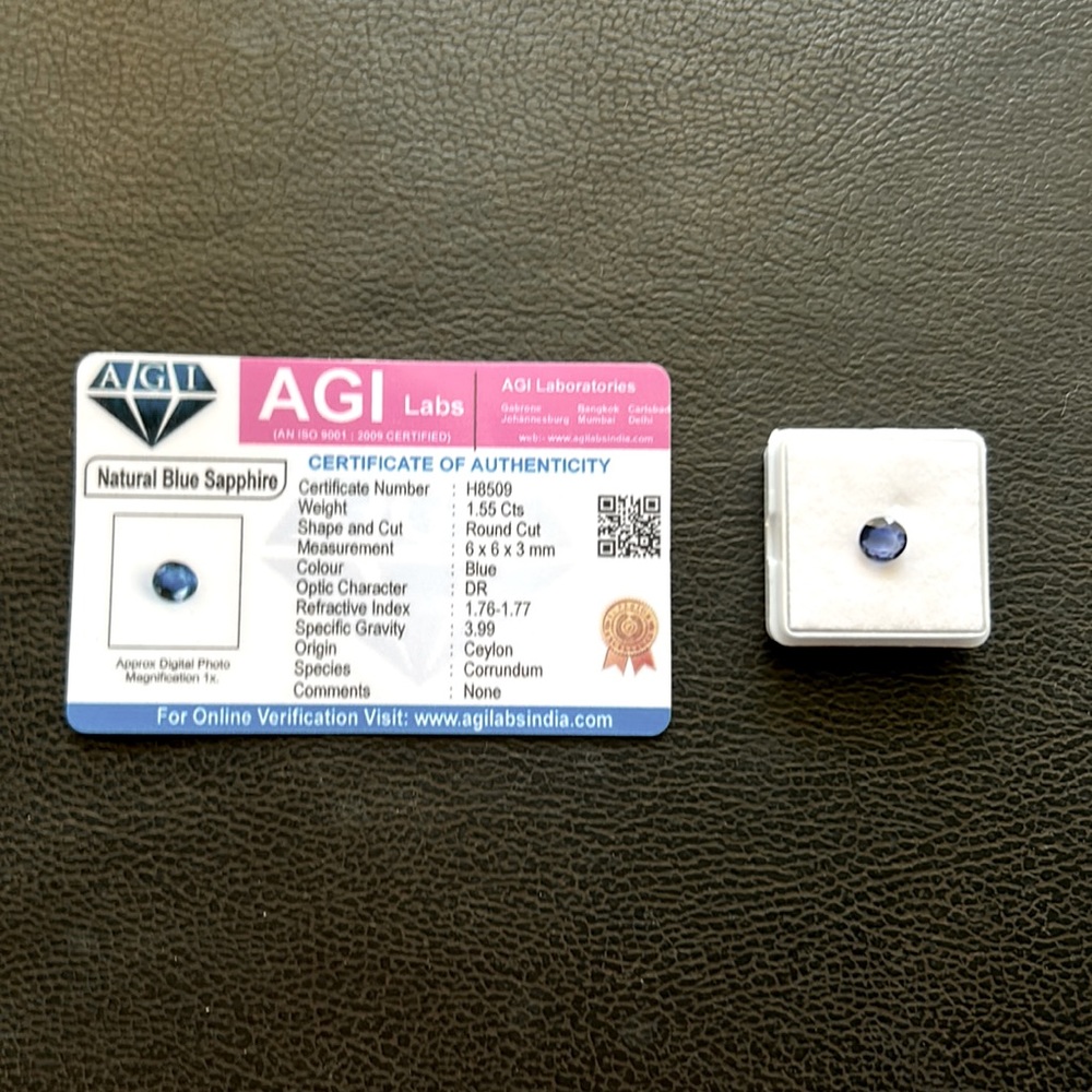 Natural blue sapphire